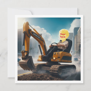 ersetze mein Gesicht in das Bild, Bagger, Bagger Karte