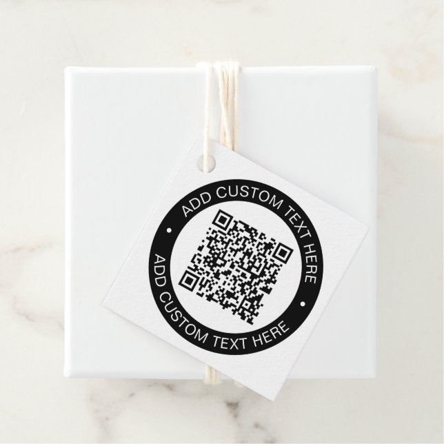 Ersetzen durch Ihren eigenen hochgeladenen QR-Code Geschenkanhänger (Beispiel)