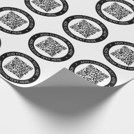 Ersetzen durch Ihren eigenen hochgeladenen QR-Code Geschenkpapier