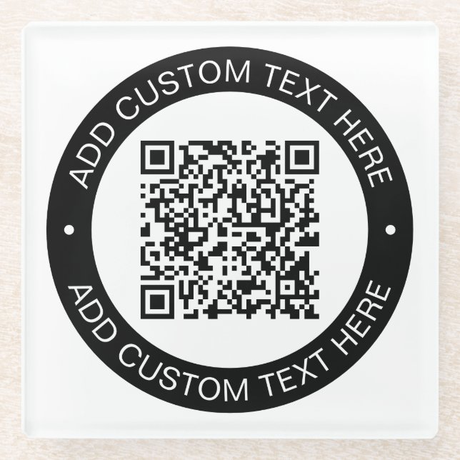 Ersetzen durch Ihren eigenen hochgeladenen QR-Code Glasuntersetzer (Vorderseite)
