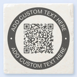Ersetzen durch Ihren eigenen hochgeladenen QR-Code Steinuntersetzer