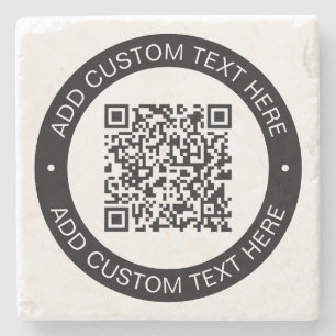 Ersetzen durch Ihren eigenen hochgeladenen QR-Code Steinuntersetzer