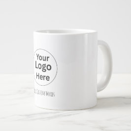 Ersetzen Sie Ihr Logo & Text Jumbo-Tasse