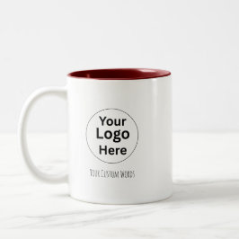 Ersetzen Sie Ihr Logo und Ihren Text Zweifarbige Tasse