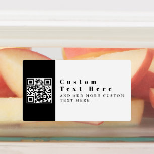 Ersetzen Sie Ihren eigenen QR-Code. Modern wasse Etiketten