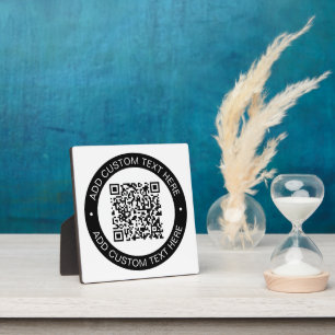 Ersetzen Sie mit Ihrem eigenen hochgeladenen QR-Co Fotoplatte