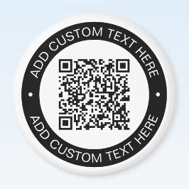 Ersetzen Sie mit Ihrem eigenen hochgeladenen QR-Co Magnet