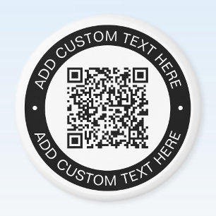 Ersetzen Sie mit Ihrem eigenen hochgeladenen QR-Co Magnet
