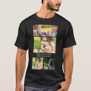 Ersetzen Sie Text und Fotos durch Ihre eigenen T-Shirt