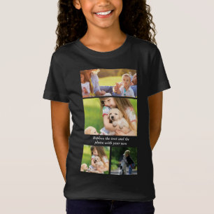 Ersetzen Sie Text und Fotos durch Ihre eigenen T-Shirt