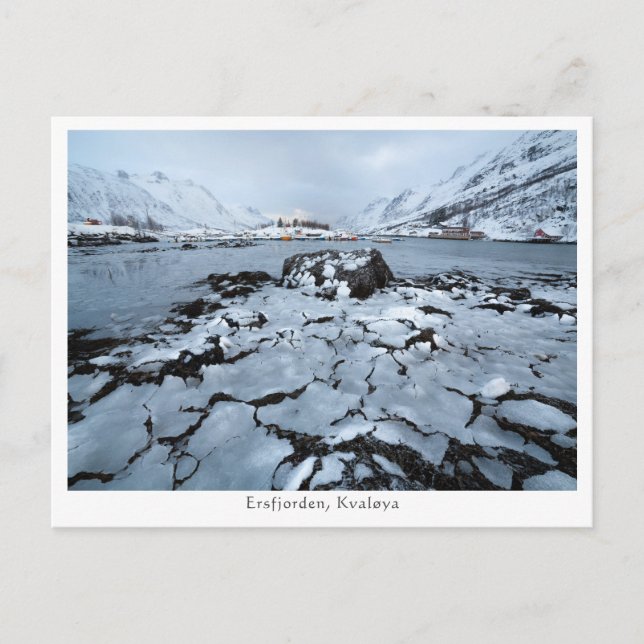 Ersfjorden Norwegen Postkarte (Vorderseite)