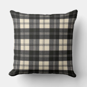 Erskine Black and White Modern Original Tartan Kissen