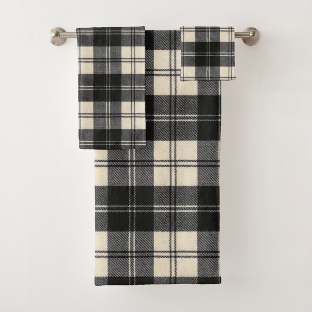 Erskine Modern Original Tartan Badhandtuch Set (Insitu)