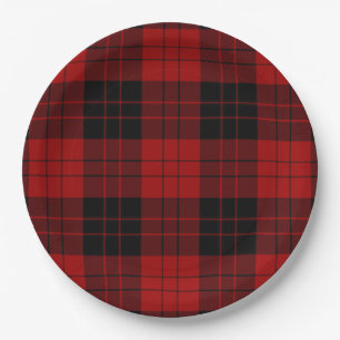 Erskine (Paton) Tartan Scottish Kariert Pattern Pappteller