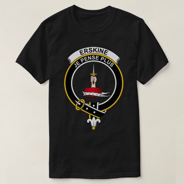 Erskine Wappen Tartan Clan Scottish Clan T-Shirt (Design vorne)