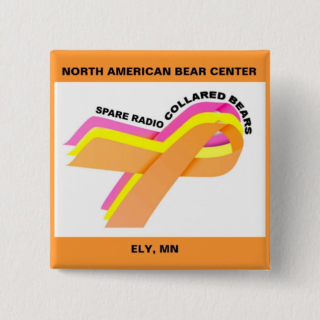 Ersparen Sie den ergatterten Bären! Knopf Button (Vorderseite)