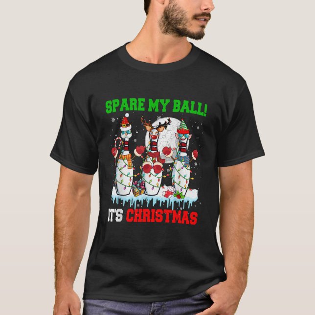 Ersparen Sie meinen Ball Es ist Weihnachts-Erwachs T-Shirt (Vorderseite)