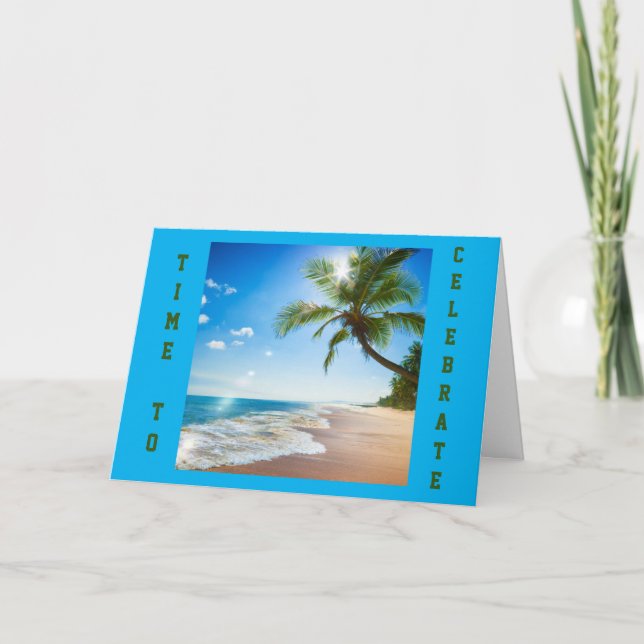 **ERSTATTUNG** ZEIT, UM GLÜCKWÜNSCHE DES LEBENS ZU KARTE (Vorderseite)