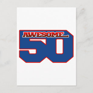 erstaunlich 50 postkarte
