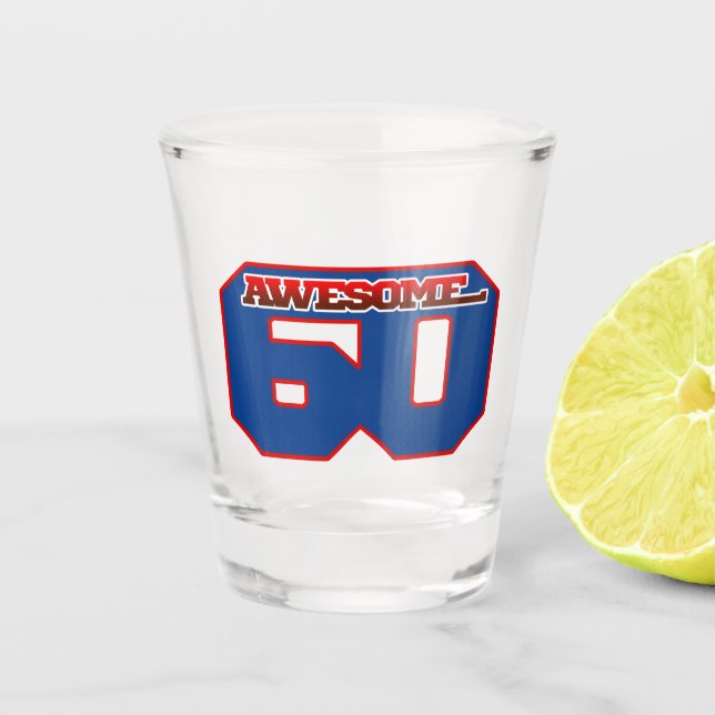 erstaunlich 60 schnapsglas (Vorderseite)