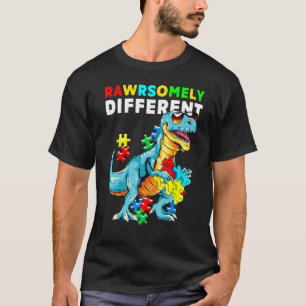Erstaunlich Andersartiger Dinosaurier Dino Autismu T-Shirt