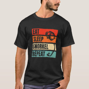 Erstaunlich Essen Schlafen Schnorcheln Wiederholen T-Shirt