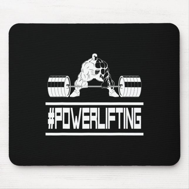 Erstaunlich #powerlifting Für Fitnessstudio-Ratten Mousepad (Vorne)