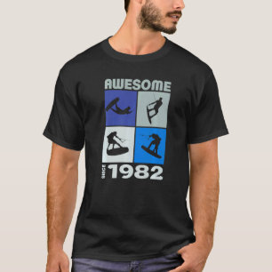 Erstaunlich seit 1982 Wakeboard-Lebensstil  1 T-Shirt