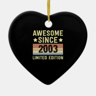 Erstaunlich seit 2003 Geburtstag Keramik Ornament