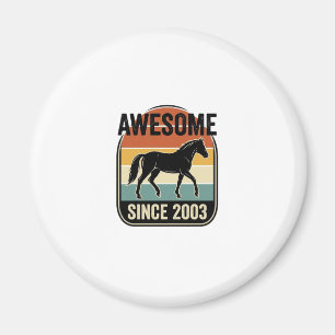 Erstaunlich seit 2003 Vintage-Pferd Geburtstags-De Magnet