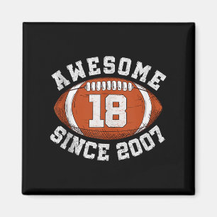 Erstaunlich seit 2007 Fußball Fan Geschenke für 18 Magnet