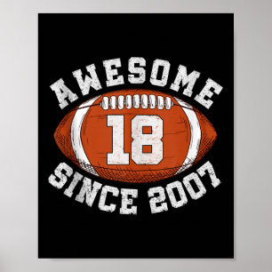 Erstaunlich seit 2007 Fußball Fan Geschenke für 18 Poster
