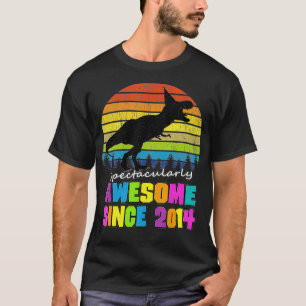 Erstaunlich seit 2014 Dinosaurier Geburtstagsjunge T-Shirt