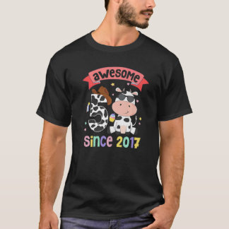 Erstaunlich seit 2017 Baby Mädchen 5. Geburtstagso T-Shirt
