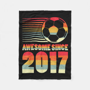 Erstaunlich seit 2017 Fußball Vintage-Geschenke fü Fleecedecke