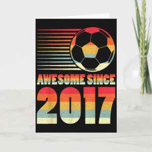 Erstaunlich seit 2017 Fußball Vintage-Geschenke fü Karte