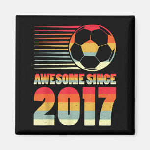 Erstaunlich seit 2017 Fußball Vintage-Geschenke fü Magnet