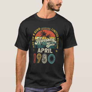 Erstaunlich seit April 1980 Vintage 42. Geburtstag T-Shirt