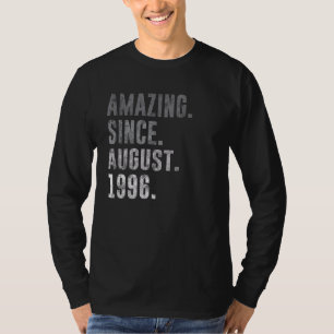 Erstaunlich seit August 1996 26. Geburtstag Vintag T-Shirt