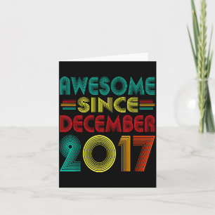 Erstaunlich seit Dezember 2017 Jahre 8. Geburtstag Karte