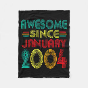 Erstaunlich seit Januar 2004 Jahre 22. Geburtstag Fleecedecke