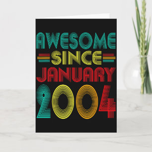 Erstaunlich seit Januar 2004 Jahre 22. Geburtstag Karte