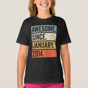 Erstaunlich seit Januar 2014 Geburtstag T-Shirt