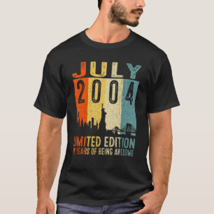 Erstaunlich seit Juli 2004 18. Geburtstag Vintage  T-Shirt