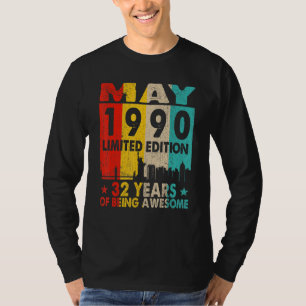 Erstaunlich seit Mai 1990 32. Geburtstag Vintage R T-Shirt