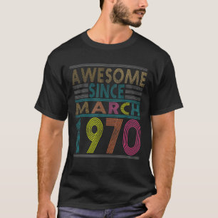 Erstaunlich seit Mai, geboren 1970, Vintage 52. Ge T-Shirt