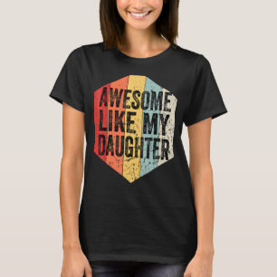 Erstaunlich wie meine Tochter Vintage Retro Vater T-Shirt