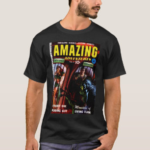 Erstaunliche Abenteuer #2 Retro-Sci-Fi-Comicbuch T-Shirt
