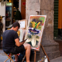 Erstaunliche Abstrakte Kunst einer Passion-Blume