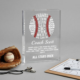 Erstaunliche Baseball-Trainer-Typografie-Mannschaf Fotoblock